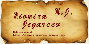 Miomira Jegarčev vizit kartica